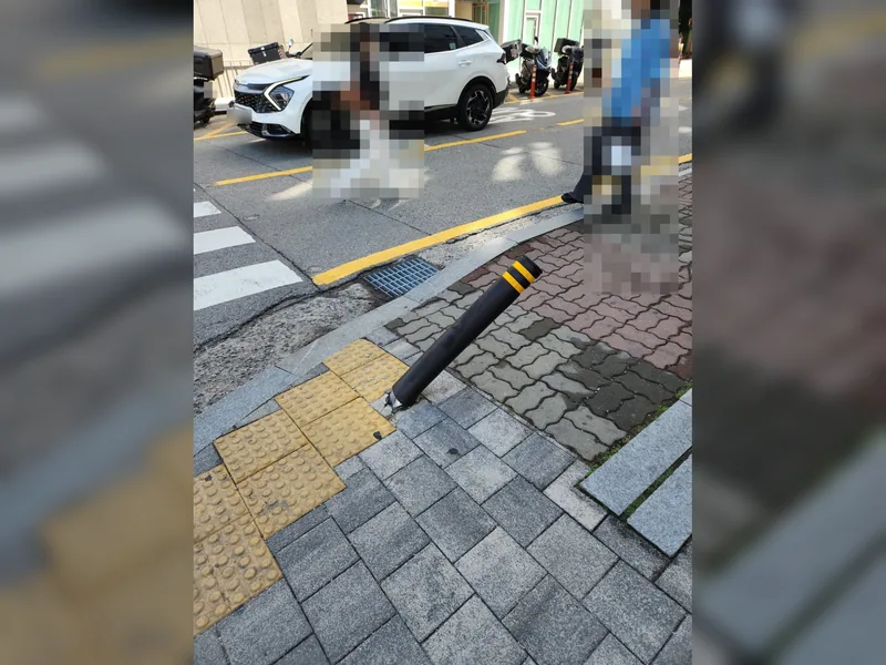 화성시 안전설비 설치 - 화성볼라드교체 전문 업체 시공 사진 2