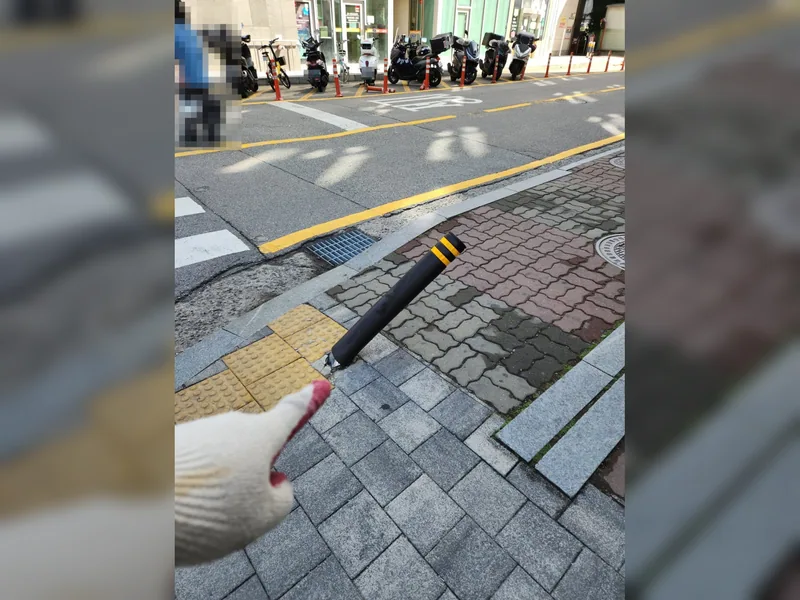 화성시 안전설비 설치 - 화성볼라드교체 전문 업체 시공 사진 3